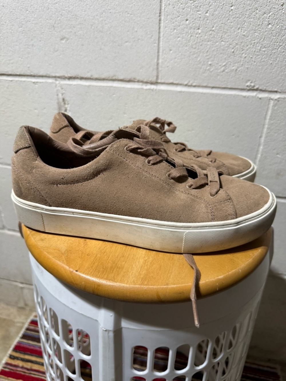 UGG Women’s Suede Platform Sneakers in Taupe